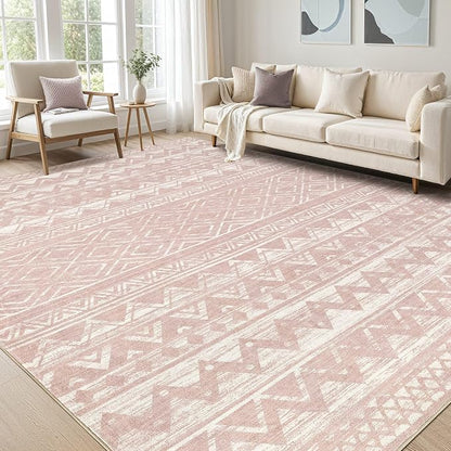 cotiled 10x14 Area Rugs Living Room Rug: Washable Boho Rugs by COTILED