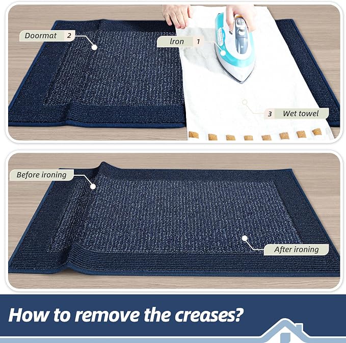 BEQHAUSE Indoor Door Mat 24" x 60", Dirt Trapper Door Mats Non-Slip Entryway - Image 9