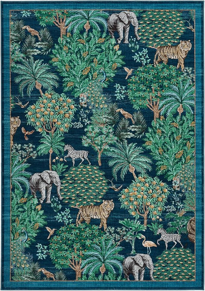 GarveeHome Jungle Washable Rug 9x12 Area Rugs - Image 4