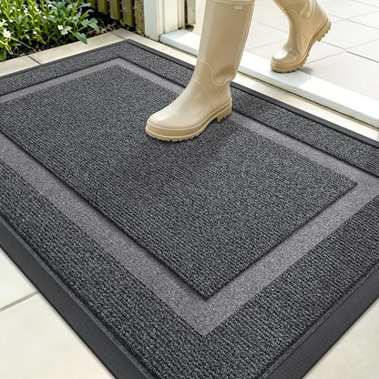 OLANLY Front Door Mat Indoor Outdoor Entrance, Waterproof All-Season, by OLANLY