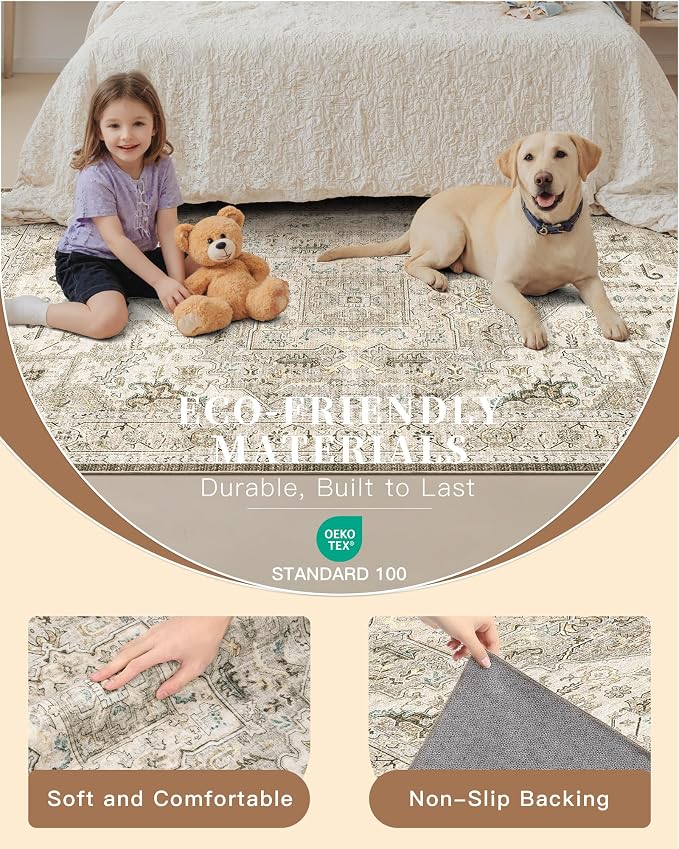 Madane Washable Runner Rug 2x6, Ultra-Thin Non-Slip Non-Shedding Hallway Runner - Image 6