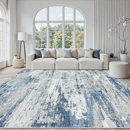 Area Rugs 10x14 Living Room: Large Soft Washable Rug Modern Abstract Anti-Skid by GENTDRIZZ
