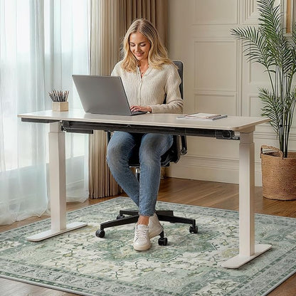 48"x72" Office Chair Mat for Hardwood Tile Floor, Under Desk Carpet Protector - Image 2