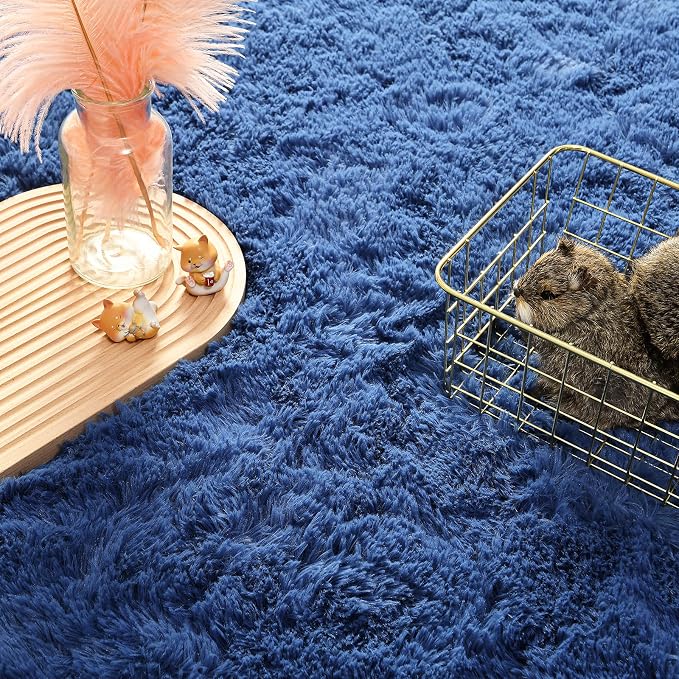 Andecor Soft Fluffy Bedroom Rugs, 5 x 8 Feet Indoor Shaggy Plush Area Rug - Image 3