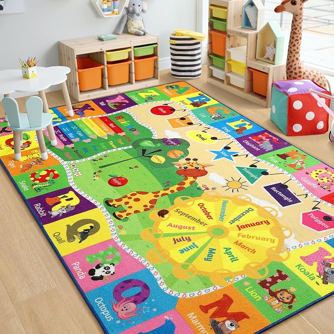 Chicrug Educational Kid Area Rug by ChicrugHomeDecor