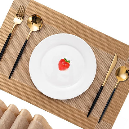 Placemats Set of 6 Washable Indoor | Outdoor Vinyl Place Mats - Image 7