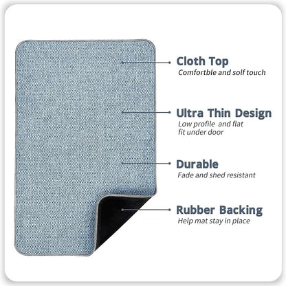 Bosap Bath Mat, Ultra Thin Bathroom Rugs, Rubber Bath Mats - Image 2