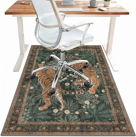 48"x72" Office Chair Mat for Hardwood Tile Floor, Under Desk Carpet Protector by BESBLEE