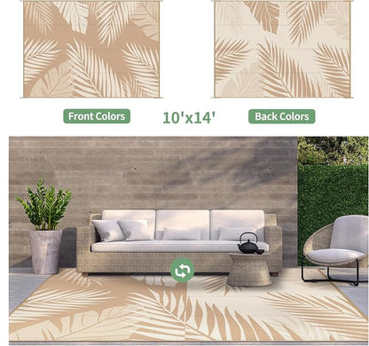 GENIMO Outdoor Rug 10' x 14' Waterproof - Image 2