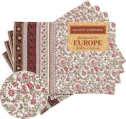 Maison d' Hermine Placemats Set of 4 Reusable 100% Cotton | Cloth Place Mats by MaisondHermine