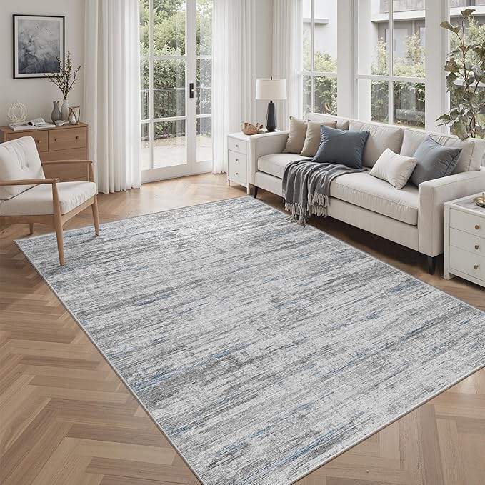 6x9 Area Rugs for Living Room, Non-Slip Modern Abstract Soft Large Washable Rug by Unknown