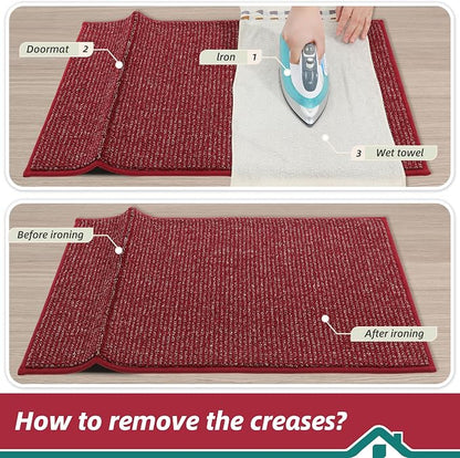 BEQHAUSE Dirt Trapper Door Mat 24" x 36", Non-Slip Washable Doormats Entrance - Image 9