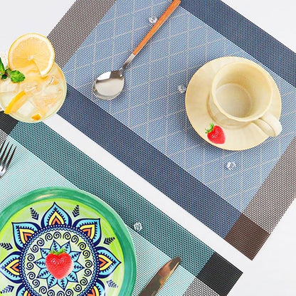 Placemats Set of 6 Washable Indoor | Outdoor Vinyl Place Mats - Image 7