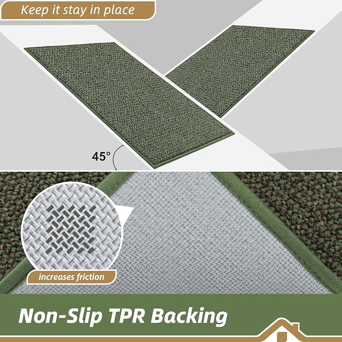 BEQHAUSE Dirt Trapper Door Mat 20" x 32", Non-Slip Washable Doormats Entrance - Image 6