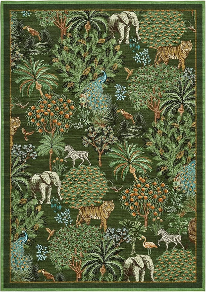 GarveeHome Jungle Rug 2x3 Animal Print Rugs Non Slip Washable Front Door Rug - Image 4