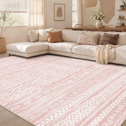 Nakagishi Area Rug Living Room Rugs: 10x12 Large Soft Machine Washable Boho - Image 7