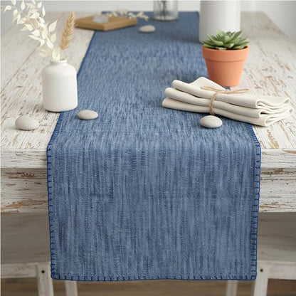 Textured Table Runner 90 inches Long by OveeshaHomeDecor
