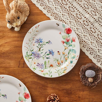 Bico Summer Provence Salad Plates Set of 4, 8.75 Inch Ceramic Dessert Plates - Image 4