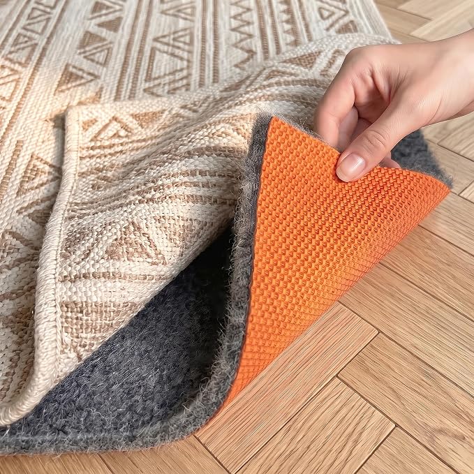 Rug Pad 3 x 5 Ft Non-Slip, Felt and Natural Rubber Backing, 1/4" Thick by Cosyearn