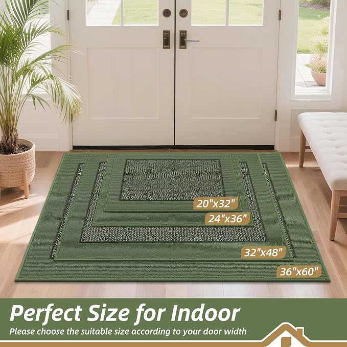 BEQHAUSE Indoor Door Mat 36" x 60", Dirt Trapper Door Mats Non-Slip Entryway - Image 2