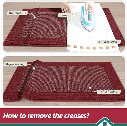 BEQHAUSE Indoor Door Mat 20" x 32", Dirt Trapper Door Mats Non-Slip Entryway - Image 9