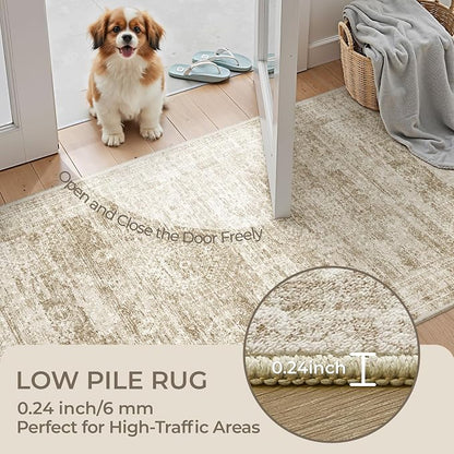 3x6 Runner Rug Non Slip, Thin Entryway Washable Rug - Image 6