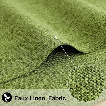Faux Cotton Linen Placemats Set of 8, Cloth Washable Farmhouse Dining Table Mats - Image 2