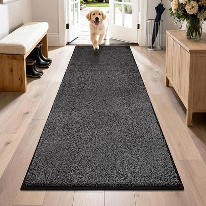 PURRUGS Dirt Trapping Door Mat 31.5" x 70", Non-Slip Machine Washable Entryway by PURRUGS