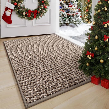 YDKGL Door Mat Entrance 24x35, Dirt Resistant and Absorbent, Non-Slip Rubber - Image 9