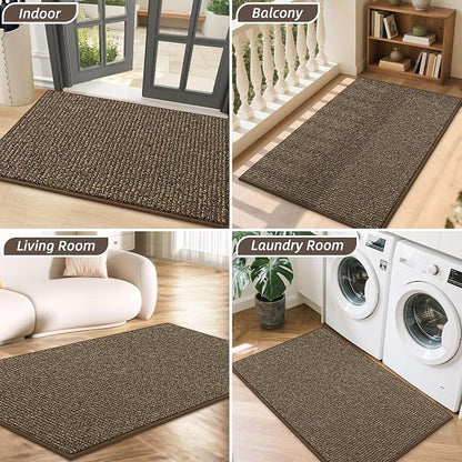 BEQHAUSE Dirt Trapper Door Mat 24" x 36", Non-Slip Washable Doormats Entrance - Image 8