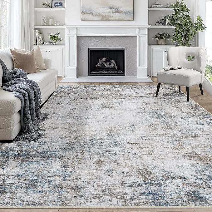 8x10 Area Rugs for Living Room Rug Washable: Abstract Large Rug for Dining Room by Aelenmu