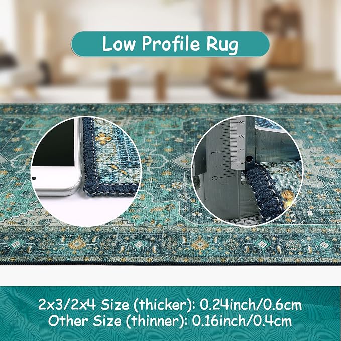 Moynesa Ultra-Thin Washable Runner Rug - Image 6