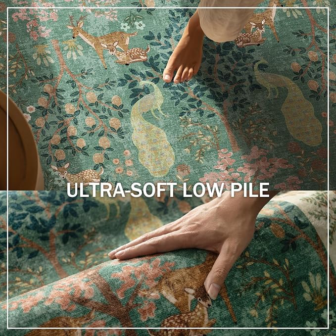Runner Rug Washable Kitchen Runner: 2'x 6' Hallway Runner Rugs Stain Resistant - Image 5