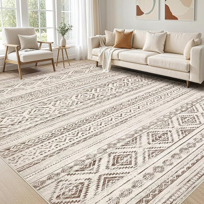 cotiled 5x8 Area Rugs Living Room Rug: Washable Boho Rugs by COTILED
