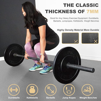GXMMAT Extra Large Exercise Mat 16'x6'/12'x6'/10'x6'/8'x6', Extra Wide Workout - Image 4