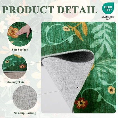 DUKINO 3x8 Runner Rug, Washable Rug - Image 5