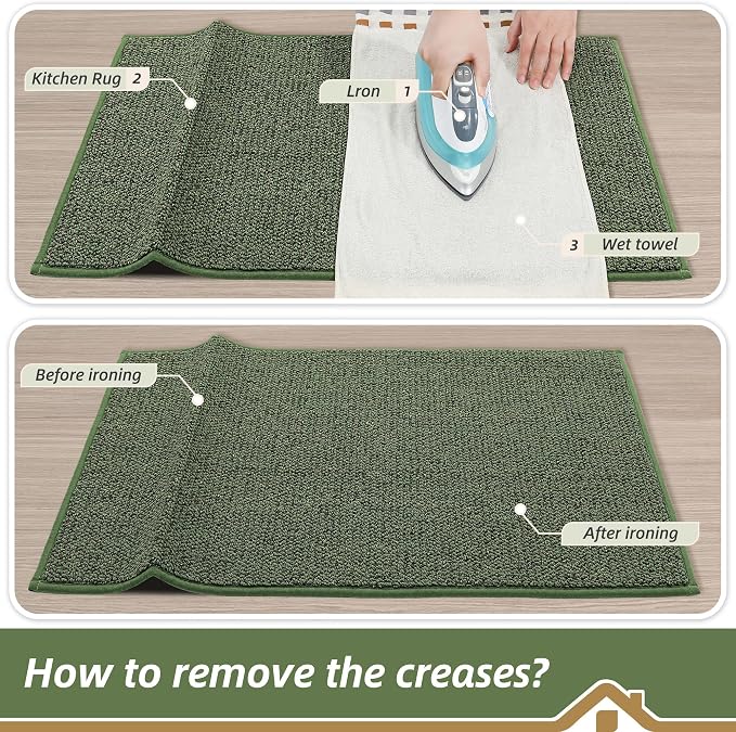 BEQHAUSE Kitchen Runner Rugs 20"x48", Non-Slip Kitchen Mats - Image 9
