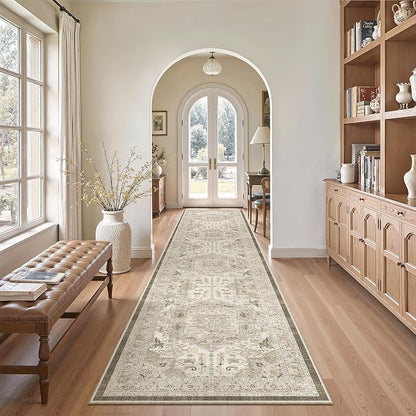 Madane Hallway Runner Rug 2'6''x12' Kitchen Runner, Non Slip Vintage Runners - Image 3