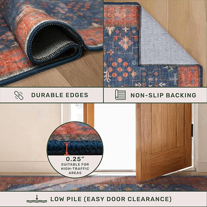 Hazo Haus Washable 2x4 Entry Rug Front Door Indoor, Farmhouse Small Area Rugs - Image 5