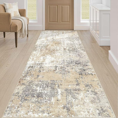 Runner Rug Kitchen Washable Rugs: 2x6 Non-Slip Abstract Soft Modern Stain - Image 4