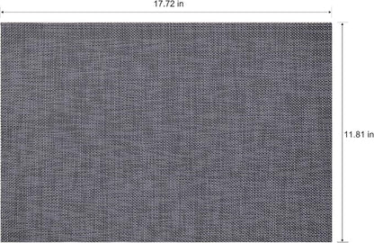 Placemats Set of 6 Washable Indoor | Outdoor Vinyl Place Mats - Image 2