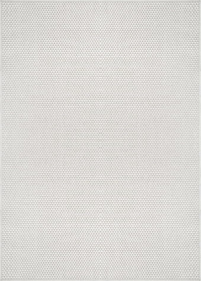 CAMILSON Easy Jute Rug 5x7, Indoor Outdoor Off-White Farmhouse Area Rugs - Image 2