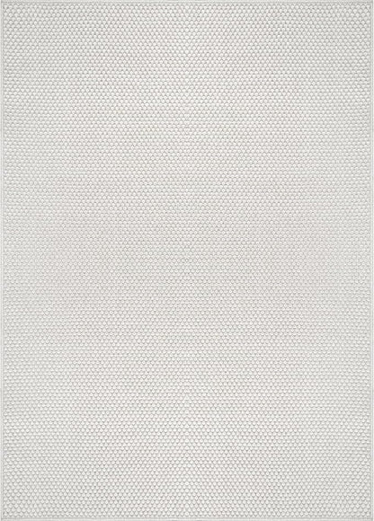 CAMILSON Easy Jute Rug 5x7, Indoor Outdoor Off-White Farmhouse Area Rugs - Image 2