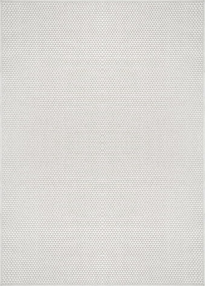 CAMILSON Easy Jute Rug 6x9, Indoor Outdoor Off-White Farmhouse Area Rugs - Image 3