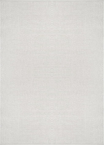 CAMILSON Easy Jute Rug 6x9, Indoor Outdoor Off-White Farmhouse Area Rugs - Image 3