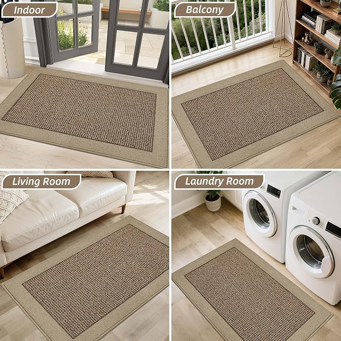 BEQHAUSE Indoor Door Mat 20" x 32", Dirt Trapper Door Mats Non-Slip Entryway - Image 8