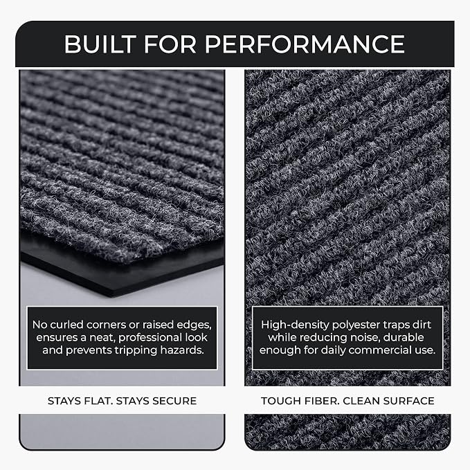 Commercial Door Mat 4'x16' Grey, Heavy Duty Industrial Floor Mat - Image 6