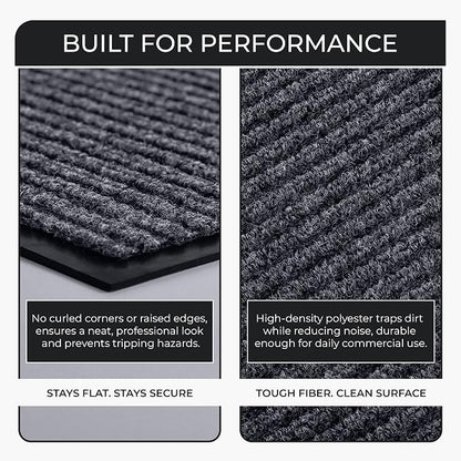Commercial Door Mat 4'x16' Grey, Heavy Duty Industrial Floor Mat - Image 6