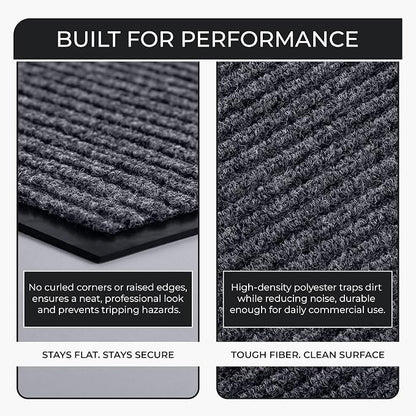 Large Door Mat 3' x 5' Grey, Heavy Duty Commercial Floor Mat, Industrial Floor - Image 7