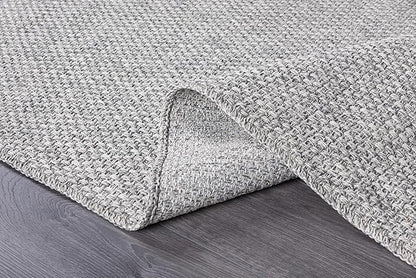 CAMILSON Easy Jute Rug 4x6, Indoor Outdoor Gray Color Farmhouse Area Rugs - Image 6